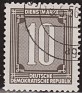 Germany 1956 Numbers 10 DM Black Scott O29